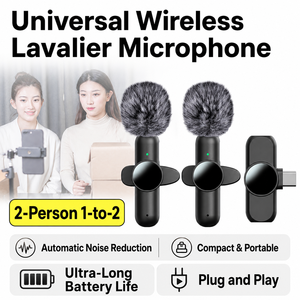 Microphone Lavalier Sans Fil Mini Portable pour <span class=keywords><strong>Enregistrement</strong></span> Audio et Vidéo Compatible avec iPhone, Type-C, iPad et Jeux - Product Image 5