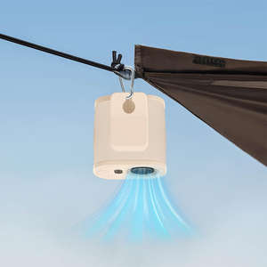 Mini parapluie à clipser sur la ceinture, haute vitesse et pratique, avec ventilateur portable multifonctionnel rotatif à 360 degrés - Product Image 3