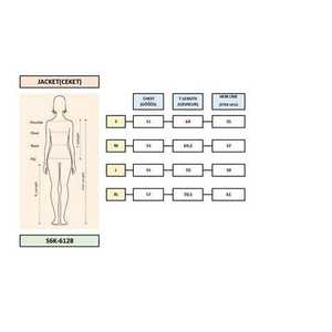 เสื้อแจ็คเก็ตผ้าทวีดผู้หญิง S6K สีดำ ไซส์ M L XL 6128 - Product Image 1