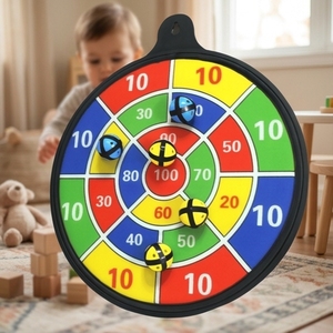 Children's <b>Dart</b> Game Indoor Safe Dartboard Customized Support Lightweight Washable 16" Magnetic Dartboard - Product Image 1