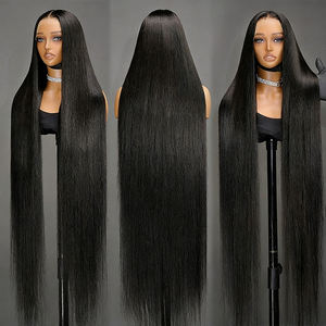 วิกผมหน้าผากลูกไม้ขนาด 50 นิ้ว วิกผมแท้จากกัมพูชาขนาด 40 50 60 นิ้ว วิกผมธรรมชาติสำหรับร้านเสริม<span class=keywords><strong>สวย</strong></span>และสั่งทำส่วนตัว - Product Image 1