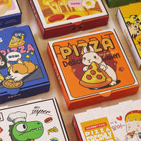 Boîtes à pizza personnalisées, grandes, petites, mini, carrées, rectangulaires, rondes, avec laminage brillant, boîtes rigides pour l'emballage alimentaire