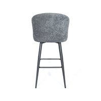 Chaise/tabouret de bar classique avec pieds en tube d'acier pour salle à manger
