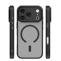 Coque de téléphone antichoc mate translucide avec chargement sans fil magnétique en TPU et PC pour iPhone 17 Pro Max 16 15 14