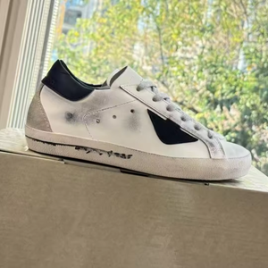 Zapatillas Deportivas Retro de Diseño de Lujo, Parte Superior de Malla Elástica Transpirable, con Cordones, Blancas, Antideslizantes y Cómodas - Product Image 1