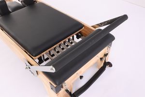 Reformer Multifunzionale in Legno di Quercia Premium per Pilates, Yoga e Fitness, Durevole e Portatile per Studio di Ginnastica, Modello <span class=keywords><strong>Deren</strong></span> H88-X - Product Image 6