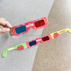 Promotional Paper Anaglyph 3D Glasses Paper 3D Glasses View Anaglyph Red/Blue 3D Glass For Movie Video