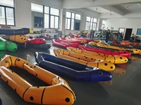 330 cm 2 personnes Tpu packraft léger en eau vive ultraléger bon marché avec pagaie en fibre de carbone