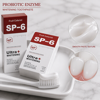 Dentifrice blanchissant probiotique SP-6 pour dents sensibles, saveur menthe, élimine les taches jaunes et la décoloration