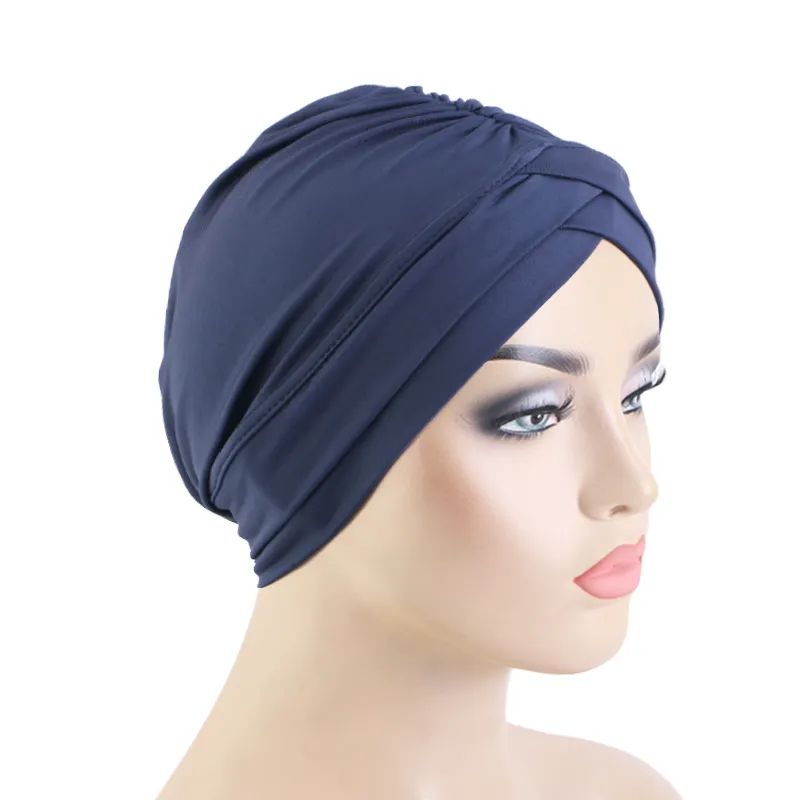 Moslim Vrouwen Arabische Sjaal Beanie Multifunctionele Effen Kleur Hijab Cap Stretchy Tulband Hoeden
