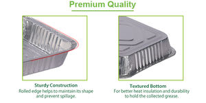 Barquette en aluminium jetable pour restaurant, bac alimentaire de 600 ml pour traiteur, conteneur à emporter, boîte alimentaire en aluminium - Product Image 4