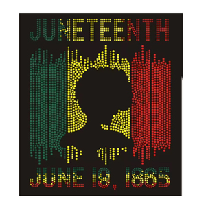 Vente en gros de motifs personnalisés thermocollants en strass Bling Juneteenth Black <span class=keywords><strong>History</strong></span> Is <span class=keywords><strong>American</strong></span> pour T-shirt - Product Image 5