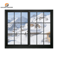 GS Fenêtres coulissantes modernes en aluminium avec double vitrage