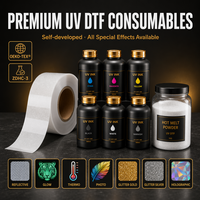Imprimante UV DTF A3 de bureau CMYK avec vernis blanc pour l'impression UV de transfert personnalisé sur autocollants et étiquettes en cristal