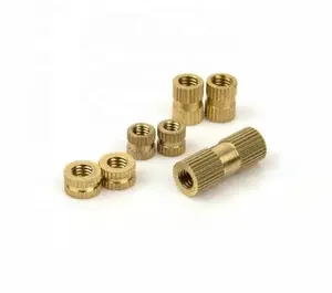 For plastic molding M1 M1.2 M1.4 M1.6 M2 M2.5 M3 M4 customized knurled brass insert nut