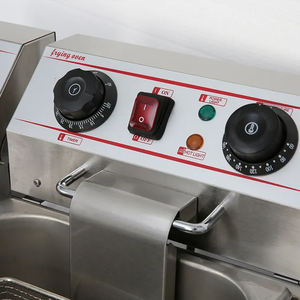 Nuovo doppio serbatoio elettrico 172A <span class=keywords><strong>2</strong></span> cestello 26 <span class=keywords><strong>litri</strong></span> <span class=keywords><strong>friggitrice</strong></span> con interruttore e rubinetto dell'olio patatine fritte pollo ad alta potenza - Product Image 4