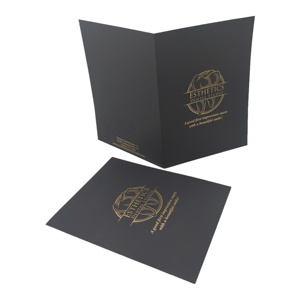 Tùy chỉnh A4 A5 thư mục trình bày với lá vàng Logo thư mục tập tin với nắp in ấn thư mục - Product Image 1