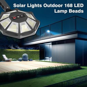 Reflector LED Solar de 168 LED, 6500K, IP66 Impermeable, con Sensor de Movimiento, Encendido/Apagado Automático, Iluminación Exterior para Jardín, Piscina, Patio - Product Image 2