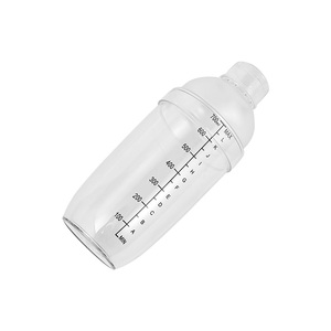 바 호텔 홈 레스토랑 사용 현대 투명 플라스틱 친환경 칵테일 셰이커 세트 250ml/350ml/550ml/750ml - Product Image 5
