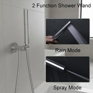 <span class=keywords><strong>Douchette</strong></span> à main en laiton, 7 pouces, haute pression, débit élevé, 2 fonctions, avec tuyau de 59 pouces pour salle de bain - Product Image 1