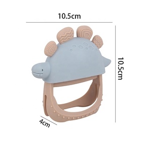 Nuevas llegadas lindo diseño <span class=keywords><strong>de</strong></span> dinosaurio guante <span class=keywords><strong>de</strong></span> bebé mordedor mitones masticar juguetes <span class=keywords><strong>de</strong></span> dentición BPA libre mordedor <span class=keywords><strong>de</strong></span> silicona <span class=keywords><strong>para</strong></span> bebé - Product Image 6