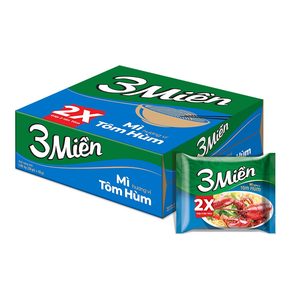 Nouilles instantanées 3Mien saveur homard, 2 fois plus de crevettes, paquet de 65g, fabriqué au Vietnam - Product Image 4