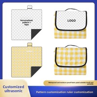 Tapis de pique-nique Chunyafang portable, épais, antidérapant, résistant à l'humidité, style Instagram, sans gonflage, pour camping, cuisine en plein air, pelouse