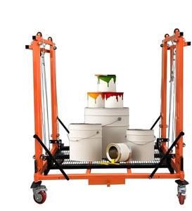 Échafaudage de chantier robuste, échafaudage à 3 sections, charge de 300 kg avec garde-corps pour la rénovation de stations de métro, éclairage de tunnel - Product Image 1