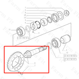 ผู้ค้าส่งจีน 5142023 Fit สําหรับกรณี IH JX95 FARMALL 90 FARMALL 95 JX100U JX1070U JX1080U JX1090U เกียร์เอียง - Product Image 4