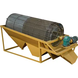 mobile or stationary rotary topsoil soil sifting equipment trommel screen to get qualified soil