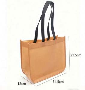 Sac fourre-tout demi-lune personnalisé en tissu non tissé, réutilisable, pour cadeaux et promotions de Noël, vente directe usine - Product Image 2