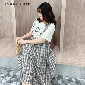 Falda Midi Plisada a Cuadros de Verano para Mujer Talla Grande N7534, Cintura Regular, Tejido de Algodón - Product Image 5