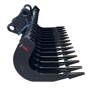 Râteau inclinable de 1800 mm de largeur pour excavatrice DOOSAN-DH150LC Kobelco-SK140LC - Product Image 2