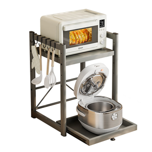 Estante de almacenamiento de cocina ventilado de cuatro lados moderno Nuevo estante de Metal multifuncional para <span class=keywords><strong>horno</strong></span> <span class=keywords><strong>microondas</strong></span> y máquina de pan - Product Image 4