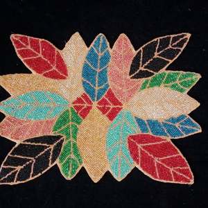 Artisan Handcrafted <b>Beaded</b> Table <b>Coasters</b> Set Vibrant Colorful Design Eco-Friendly Materials for Dining Table Decor Bars - Product Image 2