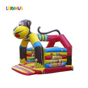 Castillo Inflable con Tobogán de Mono de la Selva Tropical, Brincolín Inflable, Hupfburg Comercial, Casa de Brinco, Moonwalk para Niños - Product Image 5