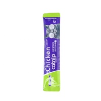 Friandises pour chats AIBAK de haute qualité, bâtonnets de saumon et poulet 16g, tube de nourriture humide le plus vendu, usine OEM, riche en protéines, faible en matières grasses, cru