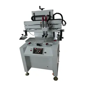 Düz vakum tablo t-yuvası serigrafi baskı makinesi için kutu PVC levha çanta