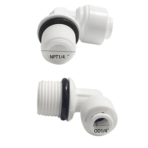 Coude RO raccord de tuyau d'eau coude mâle avec filetage de bague d'étanchéité O 1/8 système de connecteur rapide purifie l'eau - Product Image 2