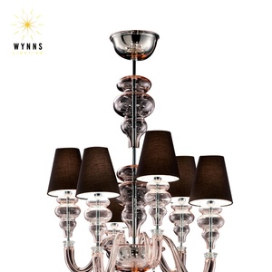 Candelabro de cristal de lujo moderno con bombilla LED regulable Luz colgante para <span class=keywords><strong>restaurante</strong></span> de hotel en casa - Product Image 2