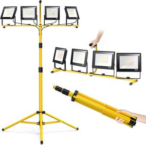 Plug in <b>Led</b> Work <b>Light</b> With Stand 28000 Lumen 110V/220-240V 4 Adjustable Head Outdoor Flood <b>Lights</b> WD-460T2 Plug in <b>LED</b> Work Lig - Product Image 1