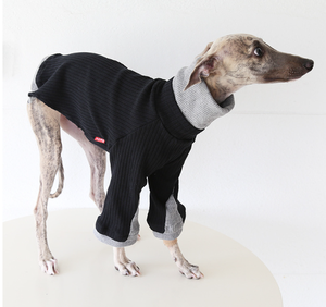 Pull en tricot épais à manches évasées pour chien, idéal pour les lévriers italiens et les whippets, coupe 3D, doux, vêtement d'hiver pour animaux de compagnie - Product Image 1