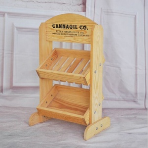 Siêu thị rượu vang hiển thị bằng gỗ đứng giá thanh gỗ gấp rượu vang hiển thị kệ - Product Image 6