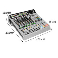 Console de mixage Reverb Console de musique Console de mixage de scène professionnelle Regroupement et effets différents Contrôleur Dj/Console audio