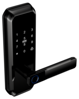 Cerradura Inteligente Tuya WiFi para Puerta, Cerradura sin Llave con Pestillo Único, Desbloqueo por Huella Dactilar y Tarjeta, Cerradura Inteligente para Interiores, Dormitorios y Apartamentos
