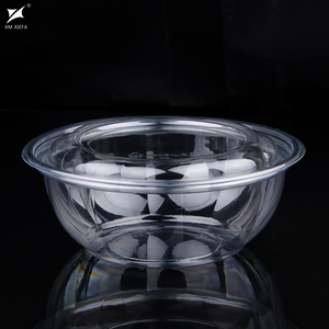 Ciotola per Insalata in Plastica PET Monouso per Alimenti con Coperchio Contenitore per Insalata - Product Image 1