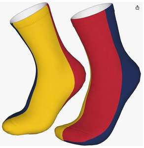 Calcetines con estampado de la bandera de África Central para mujeres y hombres, calcetines largos informales, cómodos, elásticos y transpirables - Product Image 4