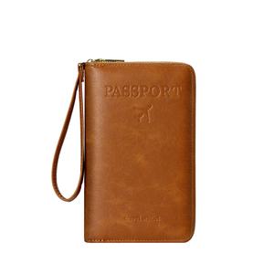 Nuevo Diseño, Porta Pasaportes de Gran Capacidad con Bloqueo RFID, Organizador de Viaje, Cartera con Cierre para Documentos, Tarjetas de Embarque - Product Image 1
