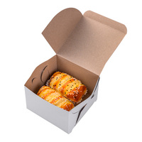 Vente chaude Blanc Gâteau Boulangerie Boîte Haute Qualité Carton Feuille D'or Gaufrage Mat Stratification UV Revêtement Alimentaire Usage Industriel