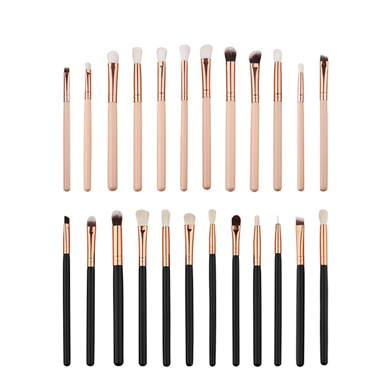 Customized 12 eye shadow brush sets